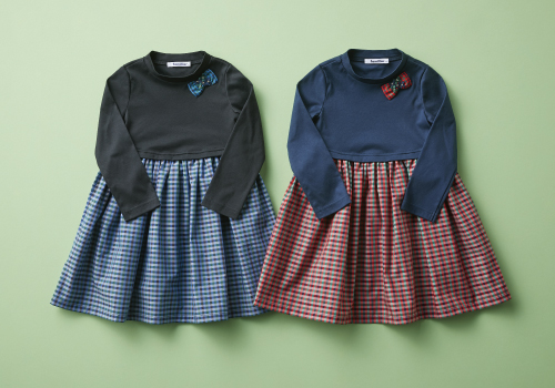 ファミリア 長袖ワンピース 130 受注ワンピース 70周年記念 ファミリア