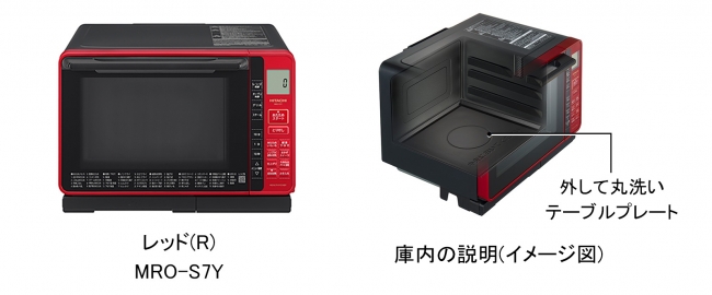 22Lフラット庫内の過熱水蒸気オーブンレンジ「ヘルシーシェフ」MRO-S7Y