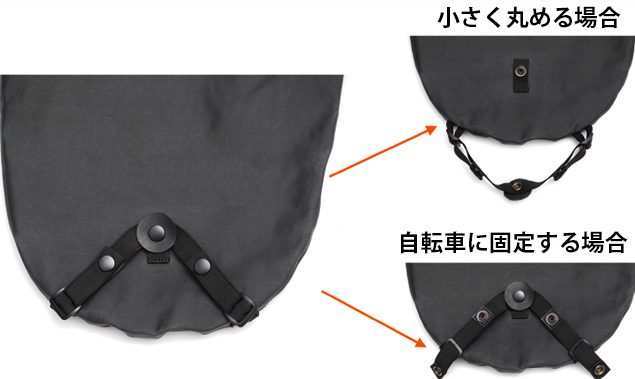 1つで2役！荷物は少なく快適に！手ぶらサイクリストのためのロック付