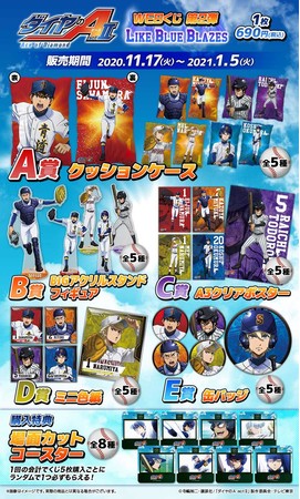 新規描き下ろし限定グッズが当たる『ダイヤのA actⅡ WEBくじ第2弾