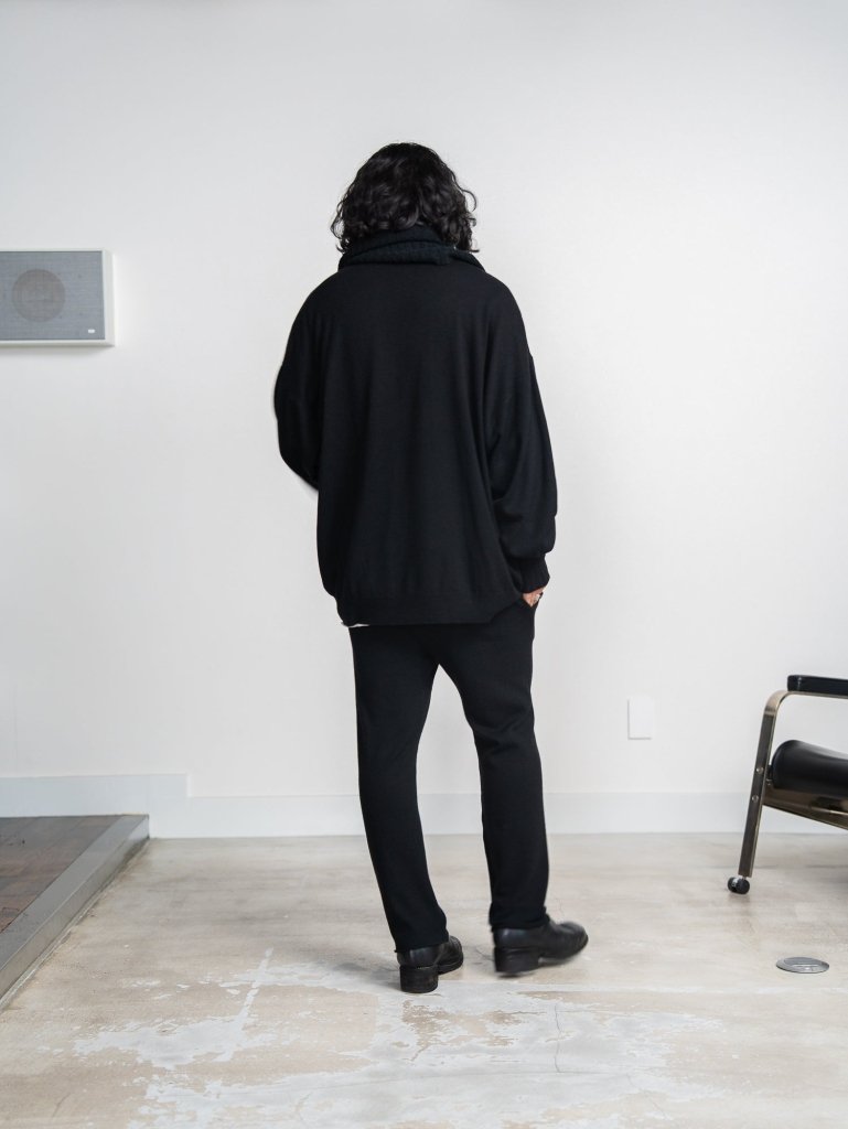 Cashmere Double Wrap Snood【black】 – PRY