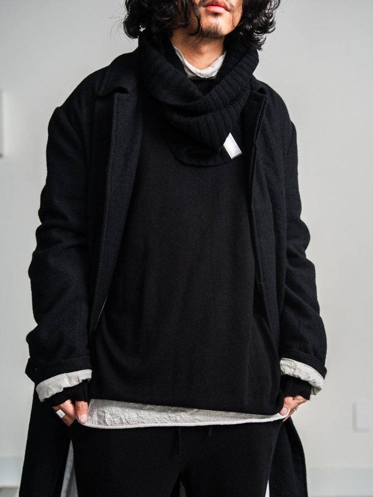Cashmere Double Wrap Snood【black】 – PRY
