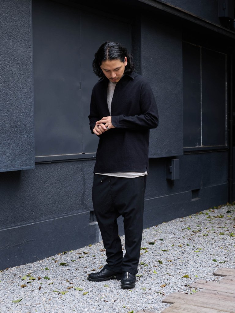 Washed Serge Vareuse Shirt Jacket 【black】 – PRY