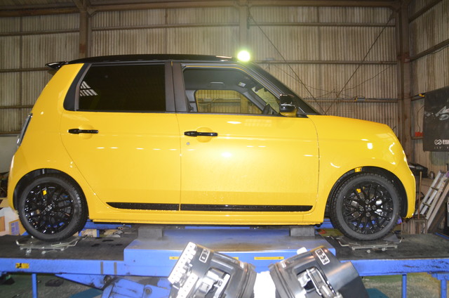 N-ONE RS JG3 SPOONのサスキットに交換 と 四輪アライメント調整