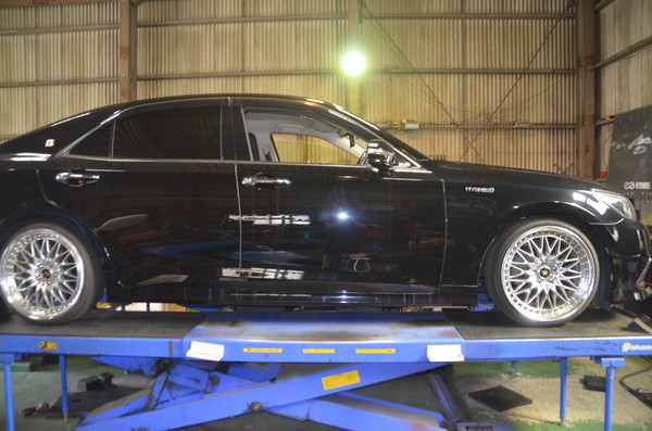 AWS210 クラウン ダウンサスに交換と四輪アライメント調整 ｜ 持ち込み