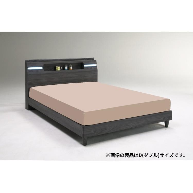 スクエア ベッドフレーム レッグ SD セミダブル DBR ダークブラウン