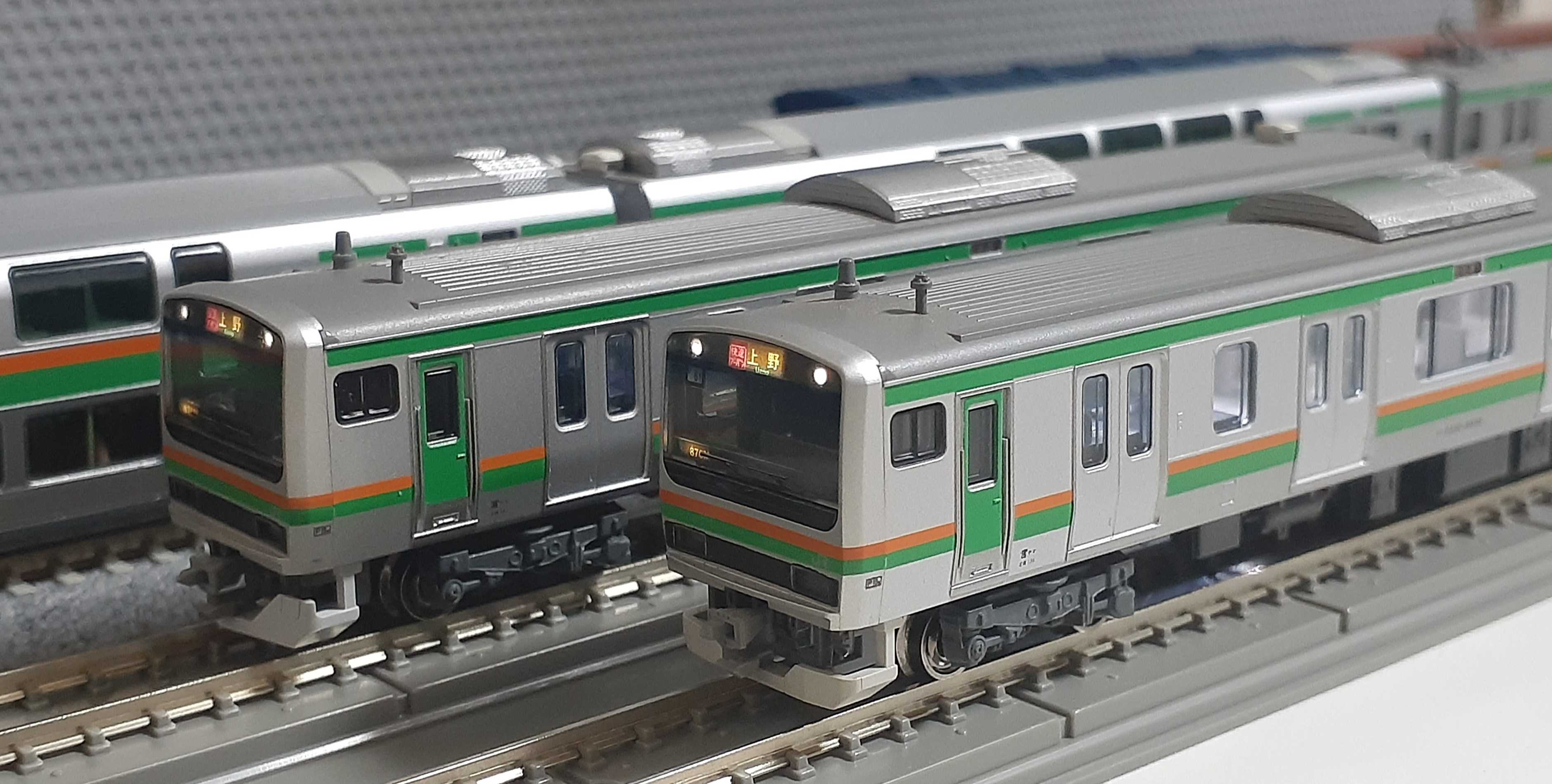 🔵🔧Kato 10-471 E231 小山車(宮ﾔﾏ) 10-470 ｻﾛE230/231整備 - 竹ノ塚