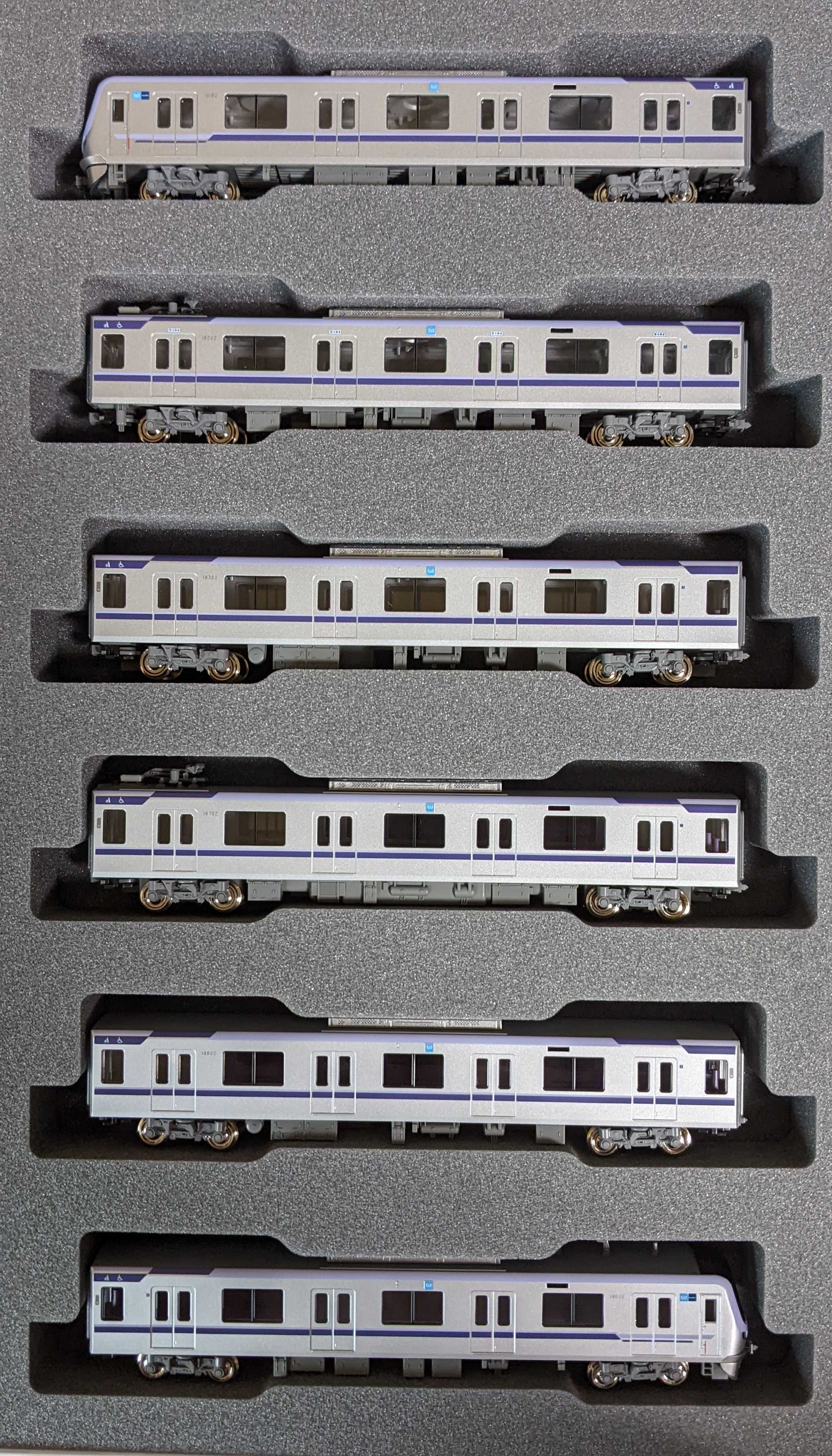 🔴入線 kato 10-1760/1761 東京メトロ 半蔵門線 18000系 - 竹ノ塚総合