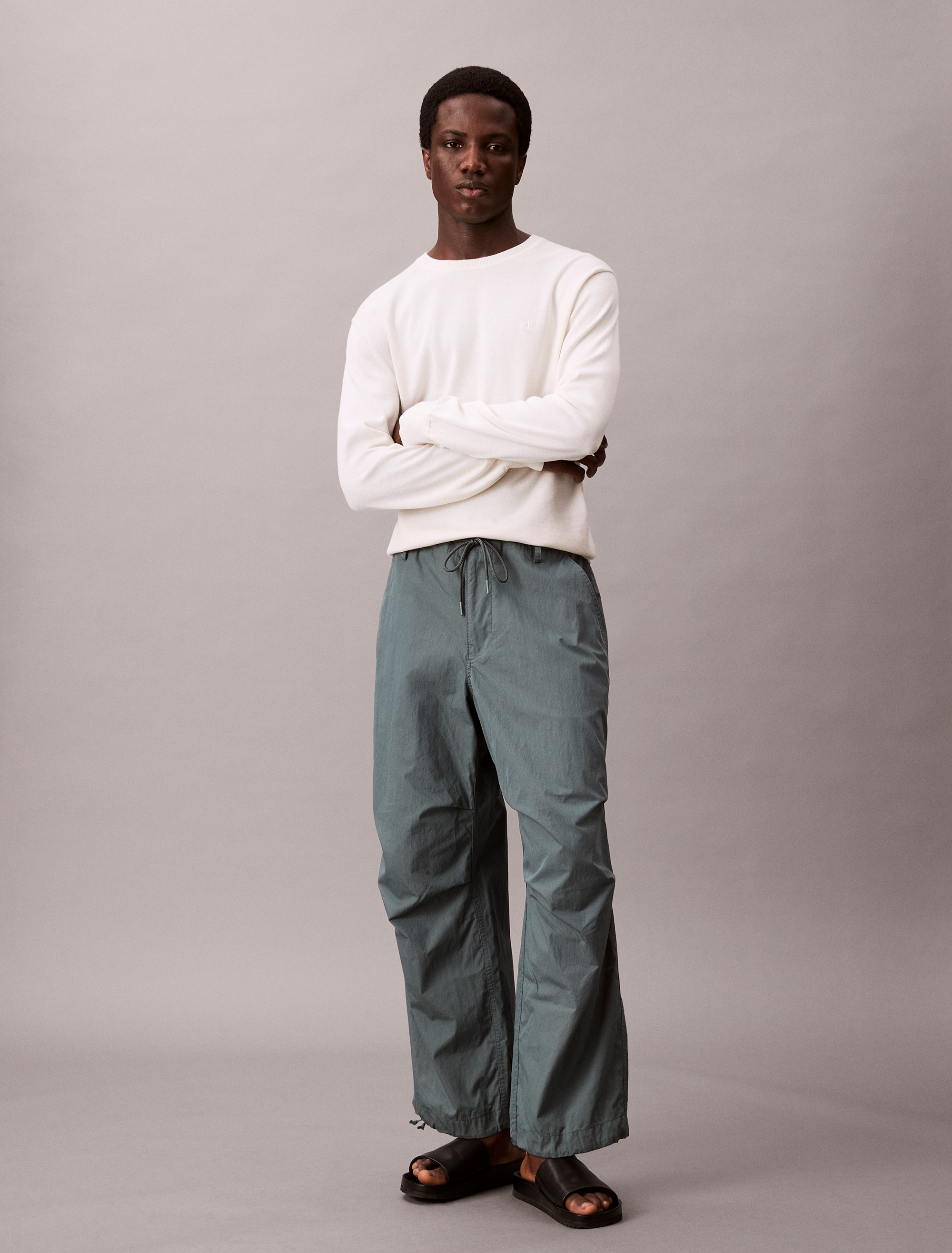 Cotton Nylon Parachute Pants | Calvin Klein