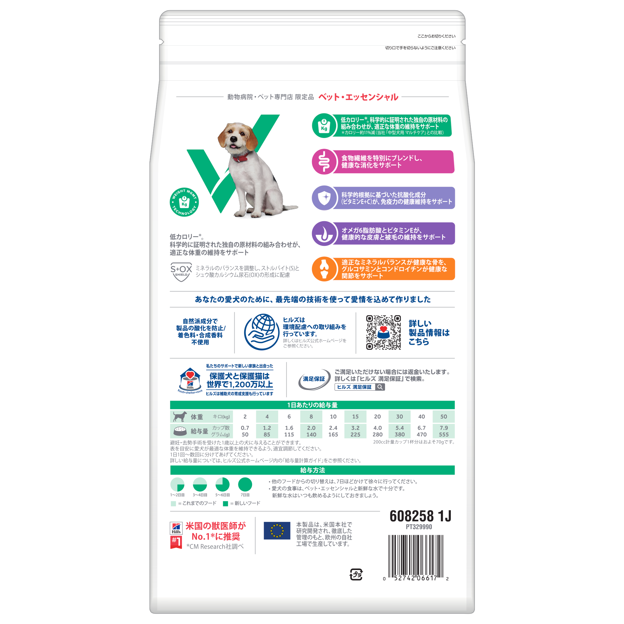 中型犬用 マルチケア＋健康体重サポート 中粒 避妊・去勢犬用 成犬 1歳