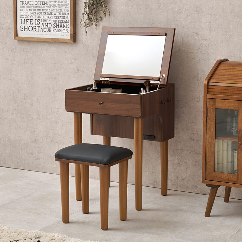 ドレッサーデスク [幅50][ライトあり/ライトなし] More | おしゃれな