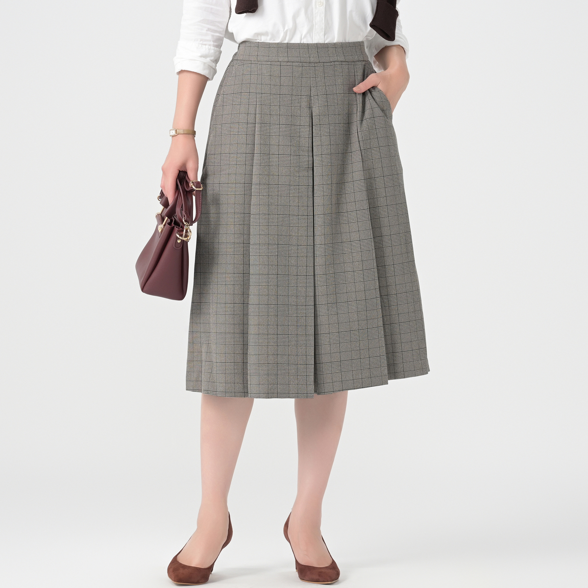 CARRIERE ウールライクなボックスキュロット キャリール（CARRIERE