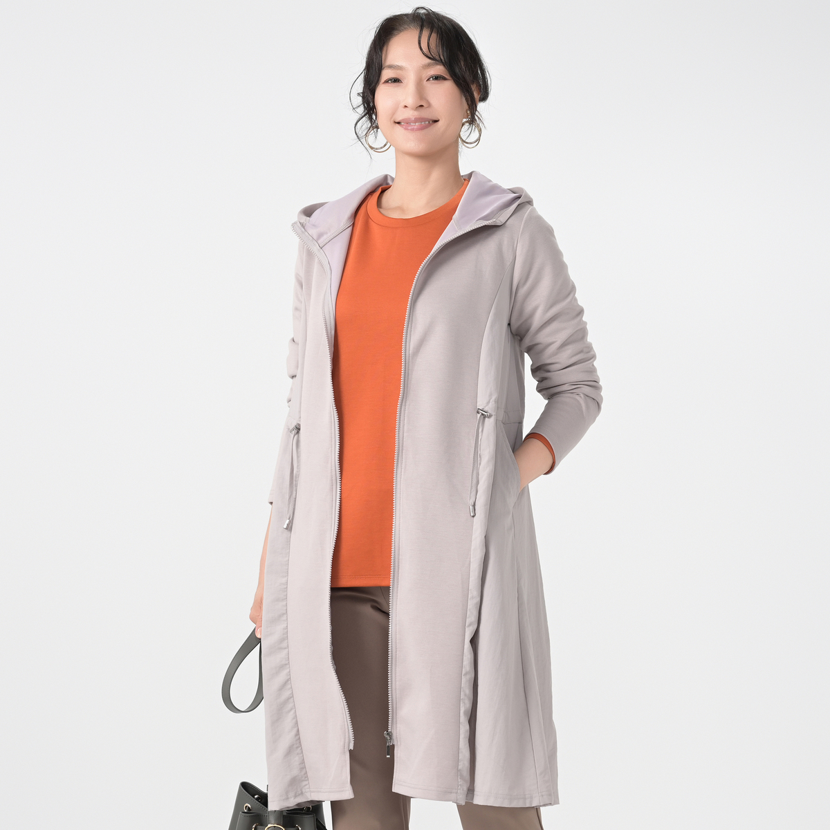 Provador ソフトダンボール 異素材切替コート 麻布プロバドール - QVC.jp