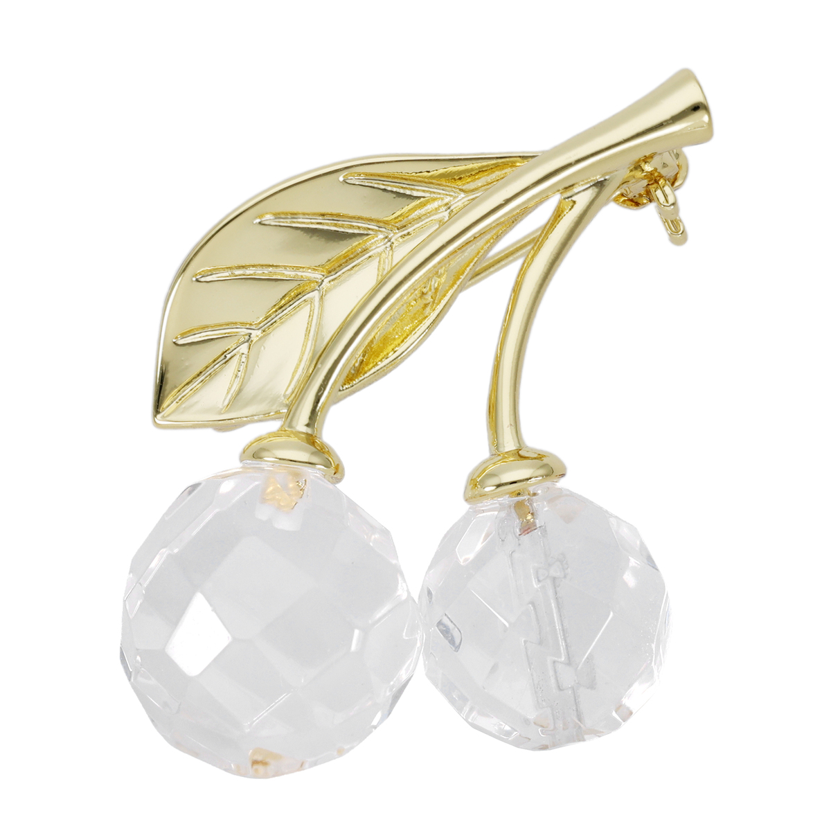 JinkaNezu 水晶 さくらんぼブローチ ジンカネヅ（JinkaNezu） - QVC.jp