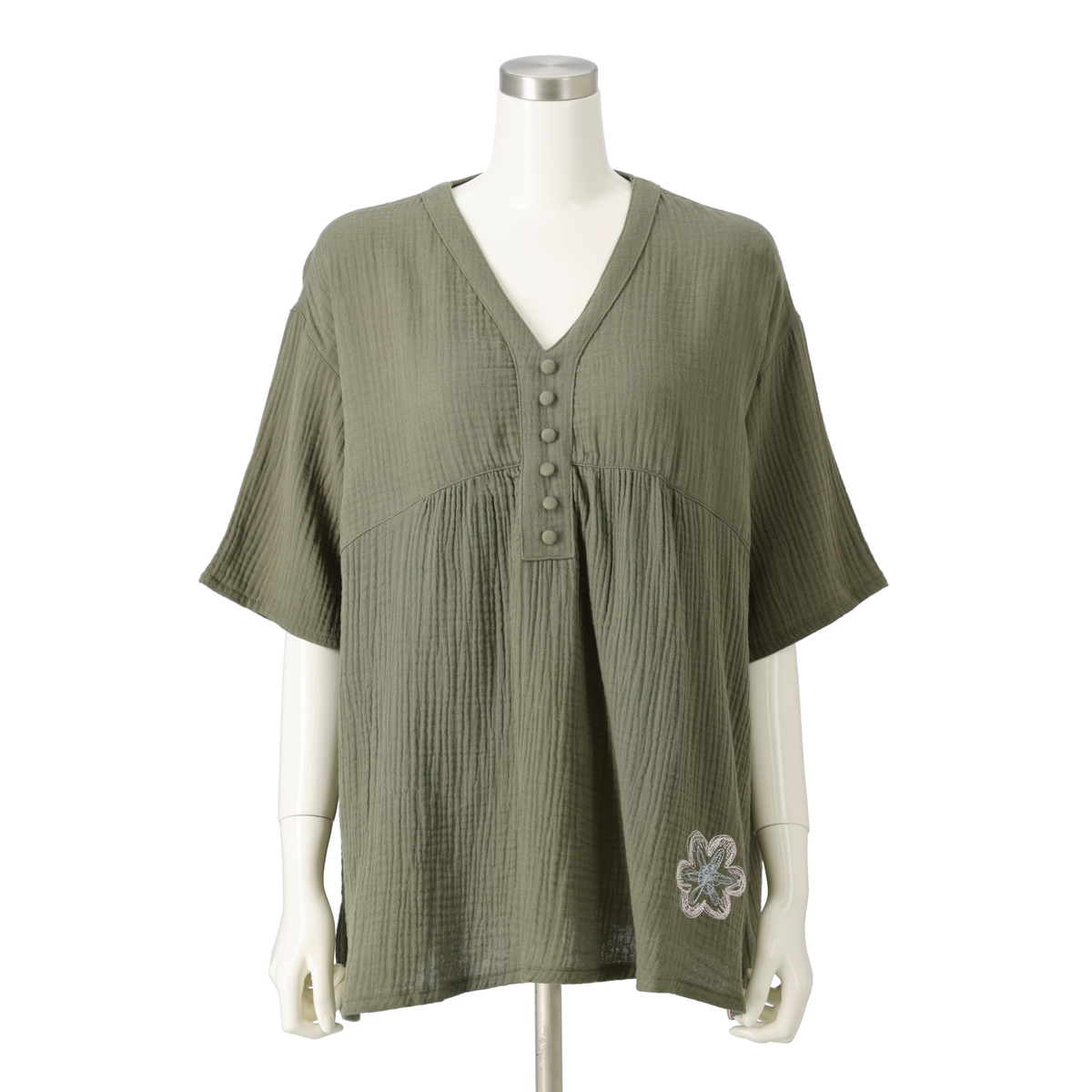 PERSONS ダブルガーゼブラウス&スカートサマーセット パーソンズ