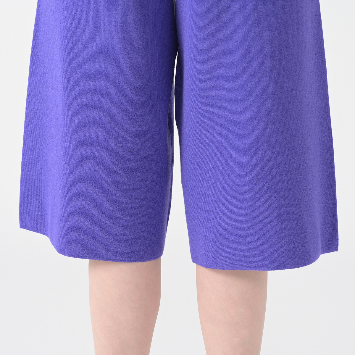 Anne Coquine コアスパンヤーンニットガウチョパンツ アンコキーヌ