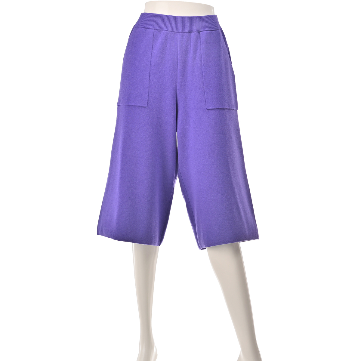 Anne Coquine コアスパンヤーンニットガウチョパンツ アンコキーヌ