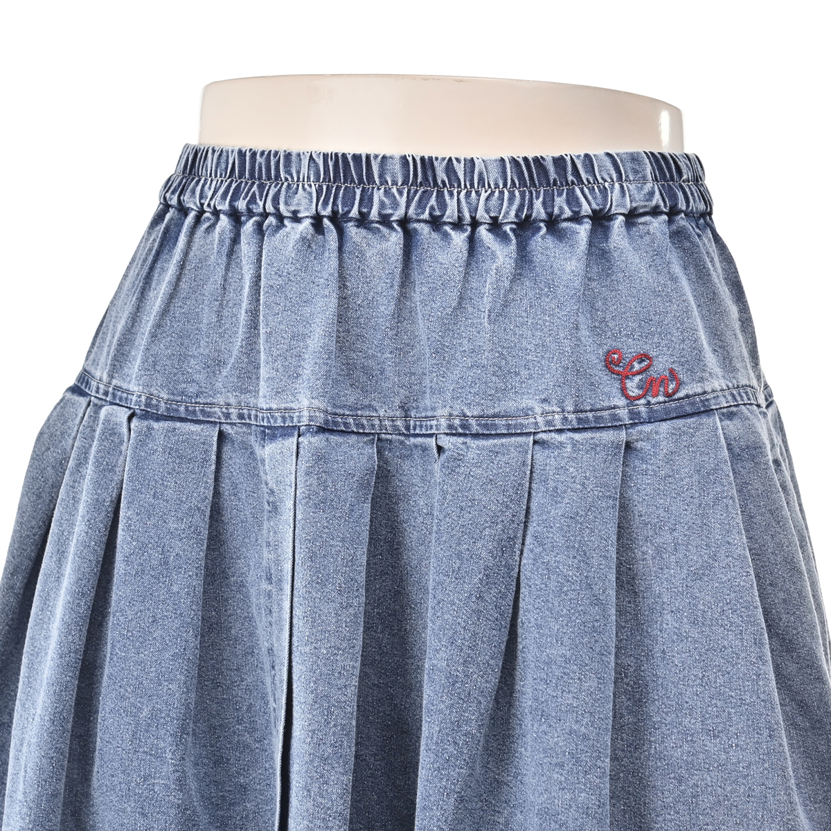 Carney 軽やかデニム タックフレアスカート カーニー（Carney） - QVC.jp