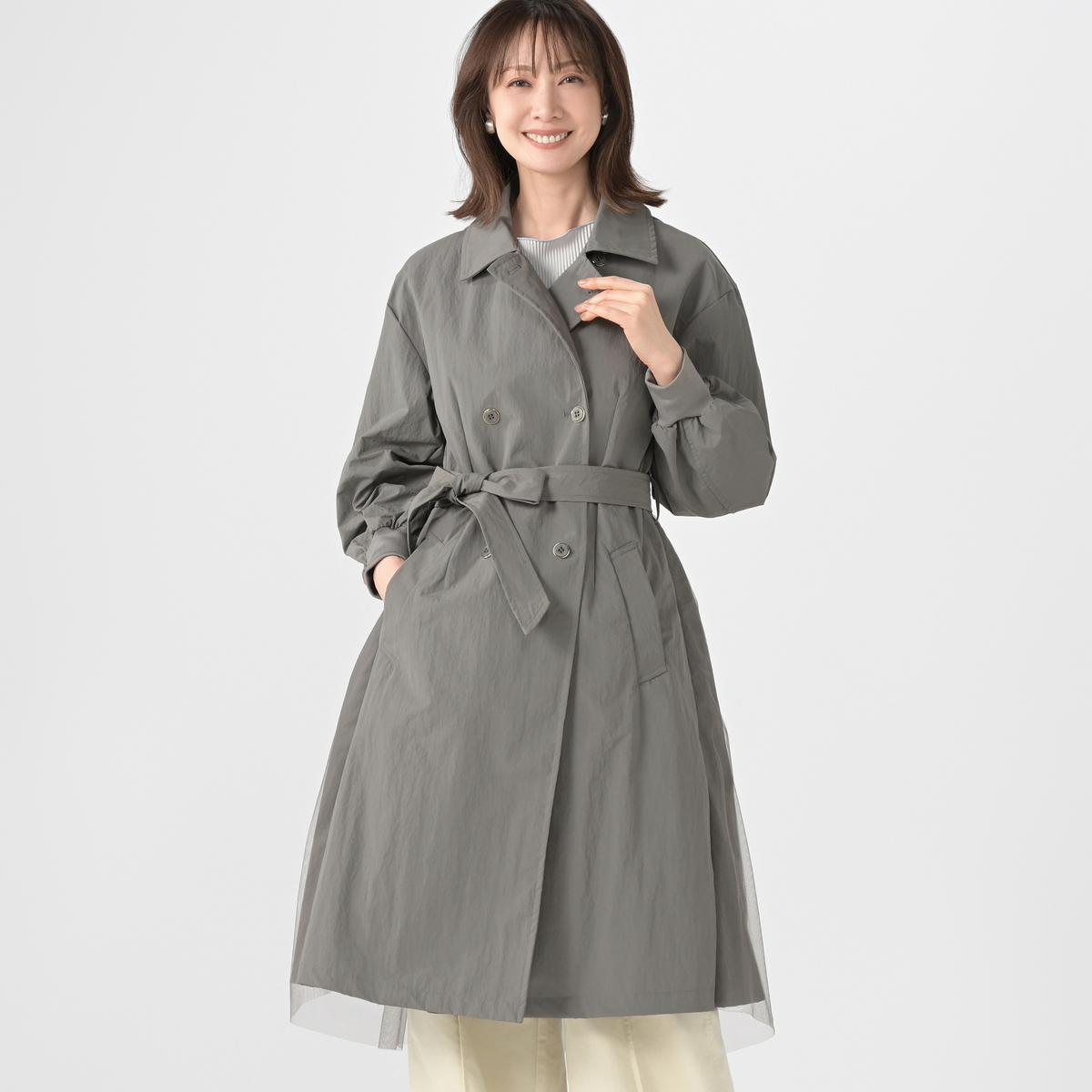 Remite バックチュールトレンチコート リミーテ（Remite） - QVC.jp