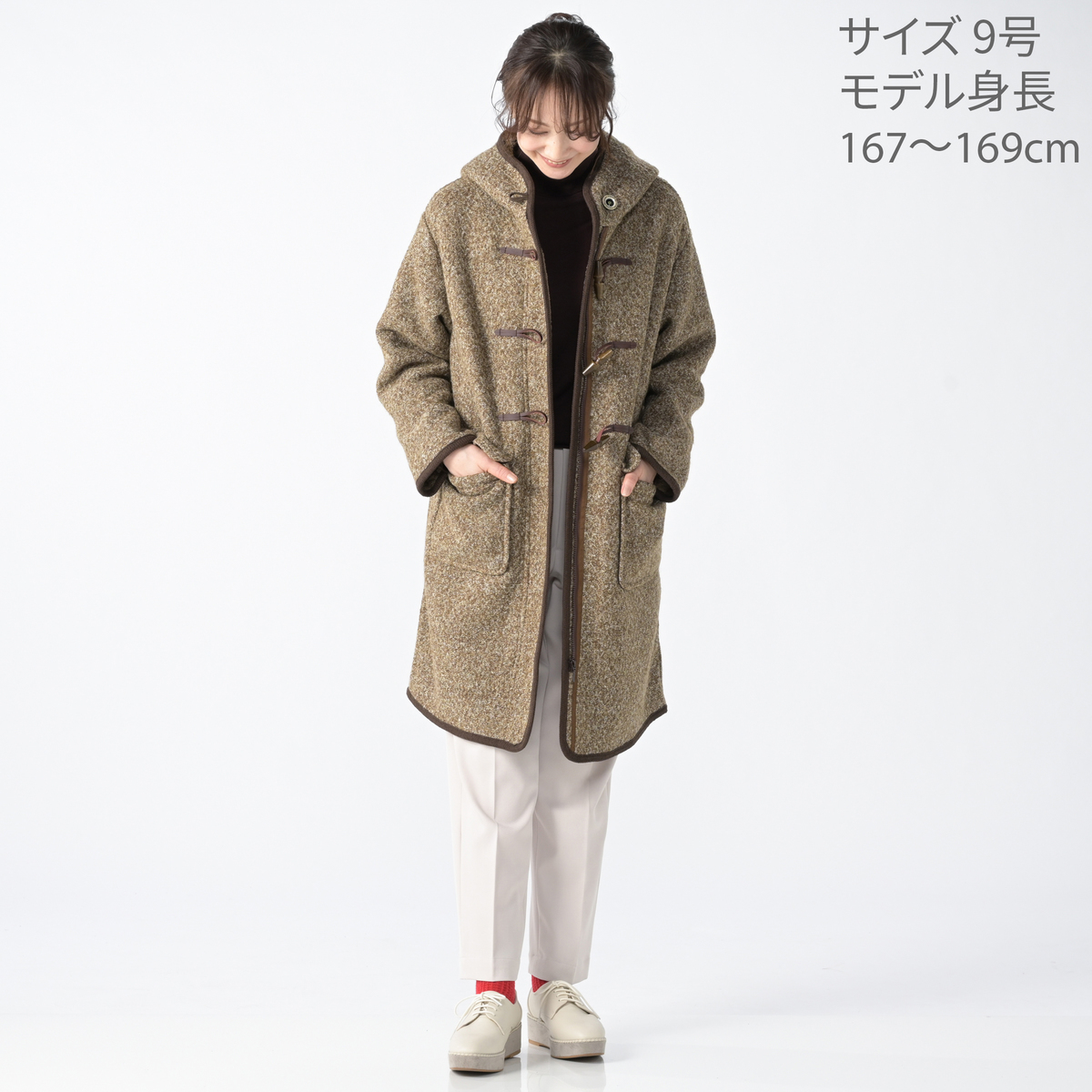 calma ボアボンディング ダッフルコート ネット限定カラー エスパスデ