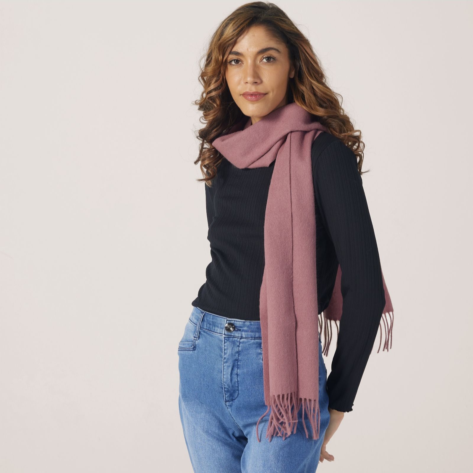 Osprey London Cashmere Mix Boxed Scarf - QVC UK