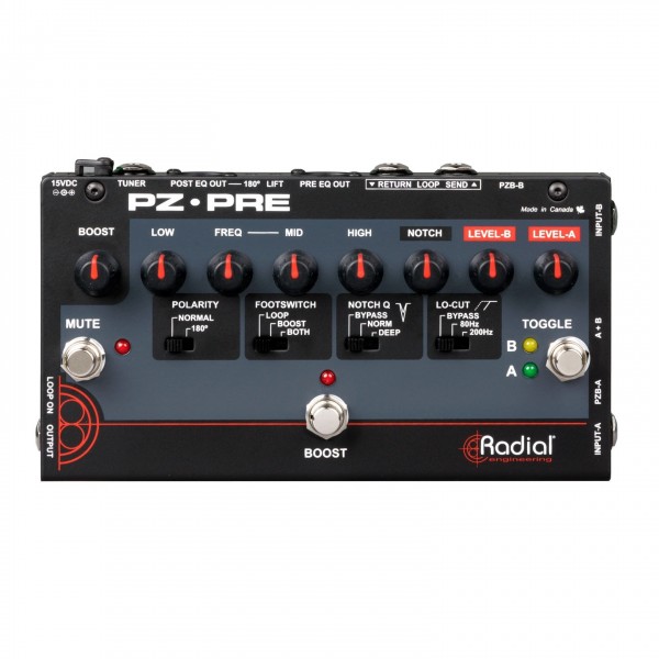 Radial Tonebone PZ-Pre Acoustic Pre-Amp at Gear4music