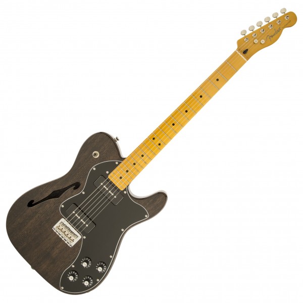 Fender Modern Player Telecaster Thinline Deluxe, Black Trans at