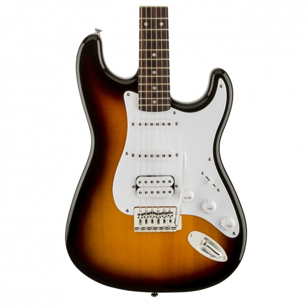 Squier by Fender Bullet Stratocaster with HSS, Brown Sunburst at