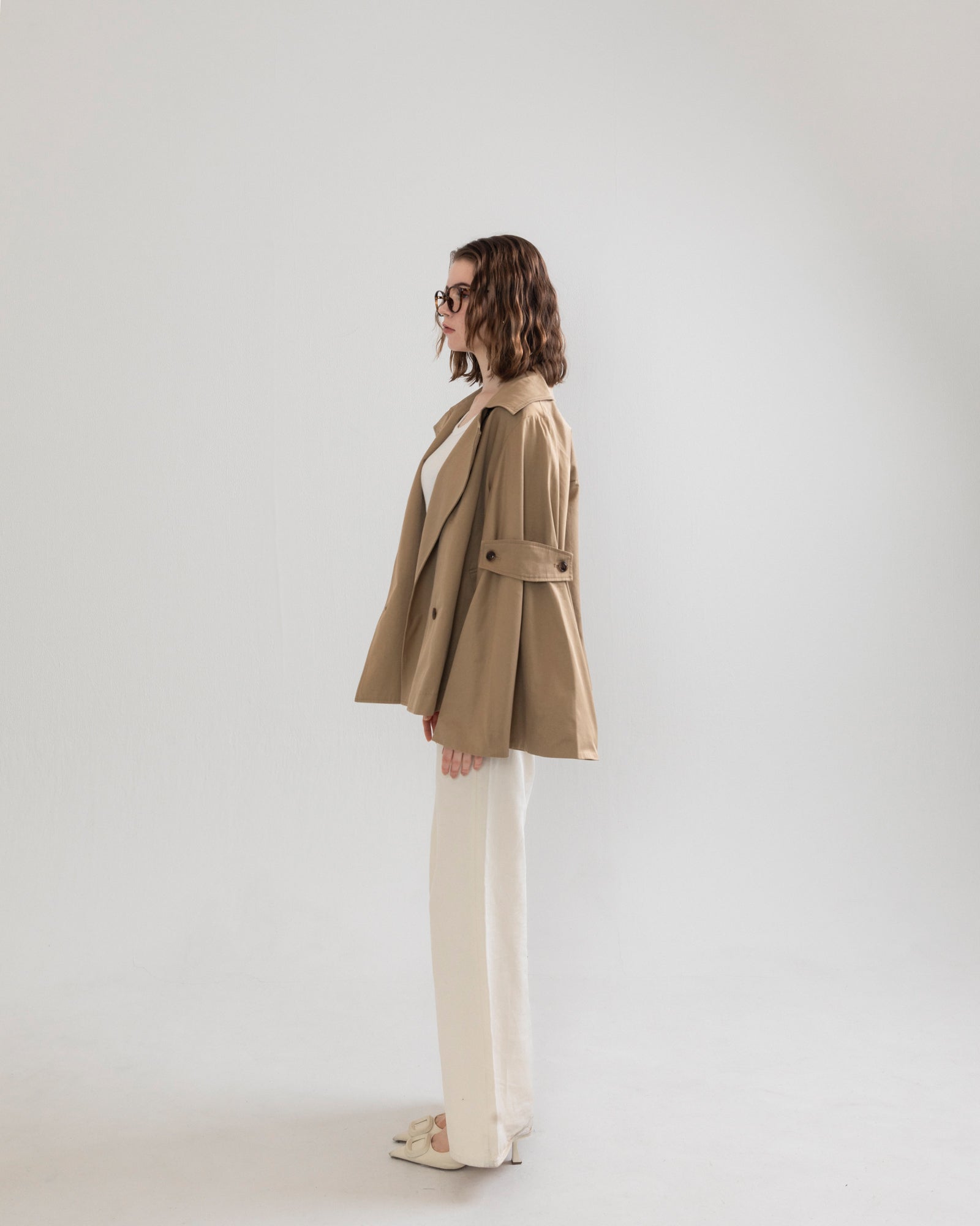 bell sleeve short trench coat – RANCLIC