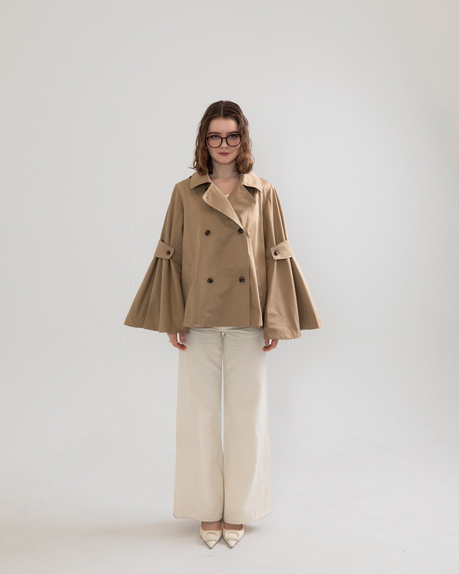 bell sleeve short trench coat – RANCLIC