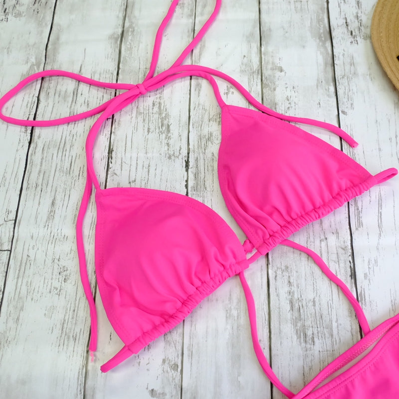 ビビッドピンク三角ビキニ(S) – rachagirl(ラチャガール)