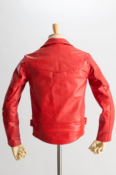 赤いライダースジャケット販売店【UKダブルライダースジャケット