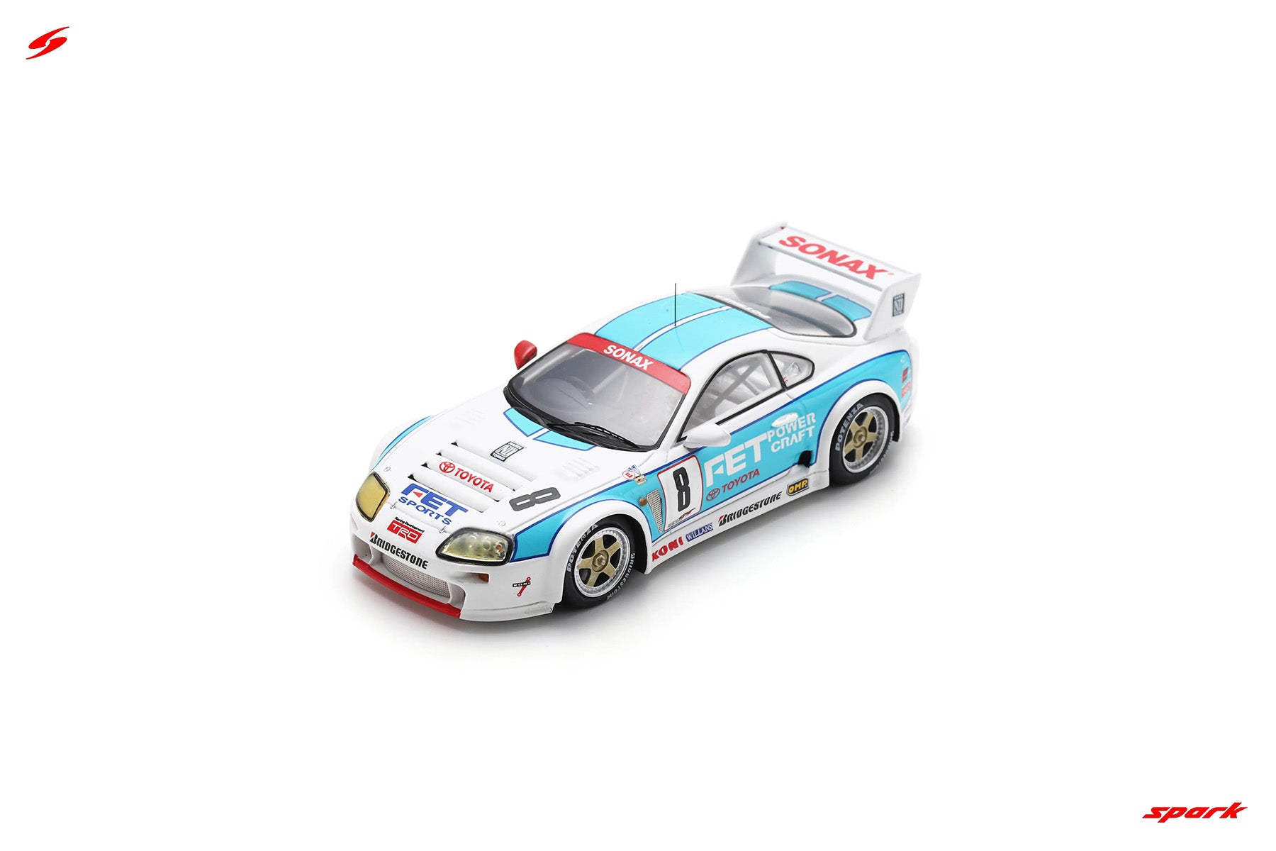 2026年2月発売予定】 Spark SJ155 1/43 FET SPORTS Toyota Supra No.8