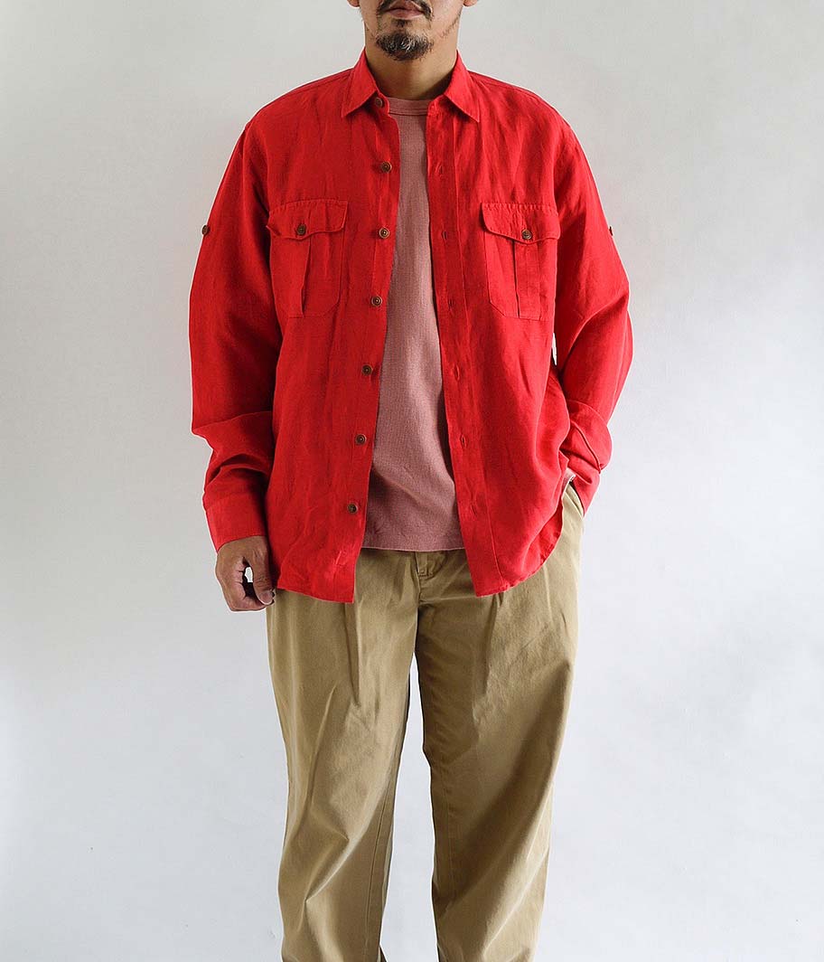 Ralph Lauren リネンサファリシャツ - Fresh Service NECESSARY or