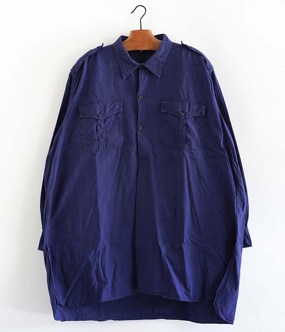 フランス軍 コットンリネンプルオーバーシャツ - Fresh Service