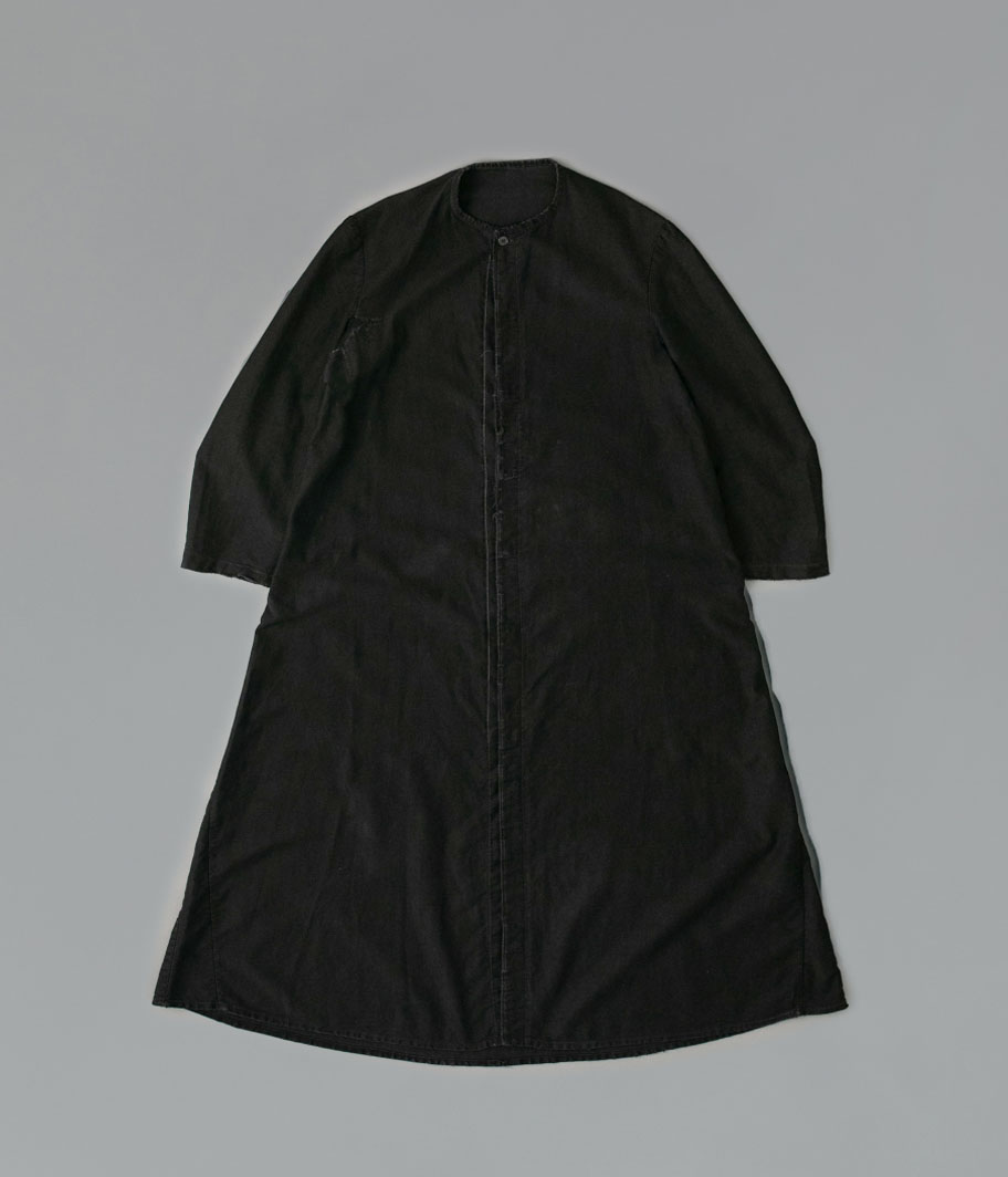 40's ブラックモールスキンフレンチワークコート - Fresh Service