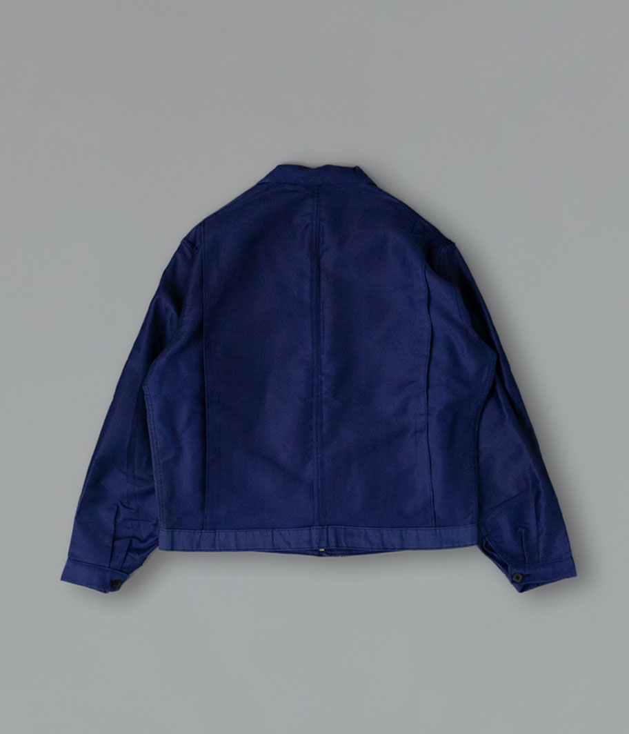 60's KONECO ブルーモールスキンフレンチワークジャケット［Dead Stock