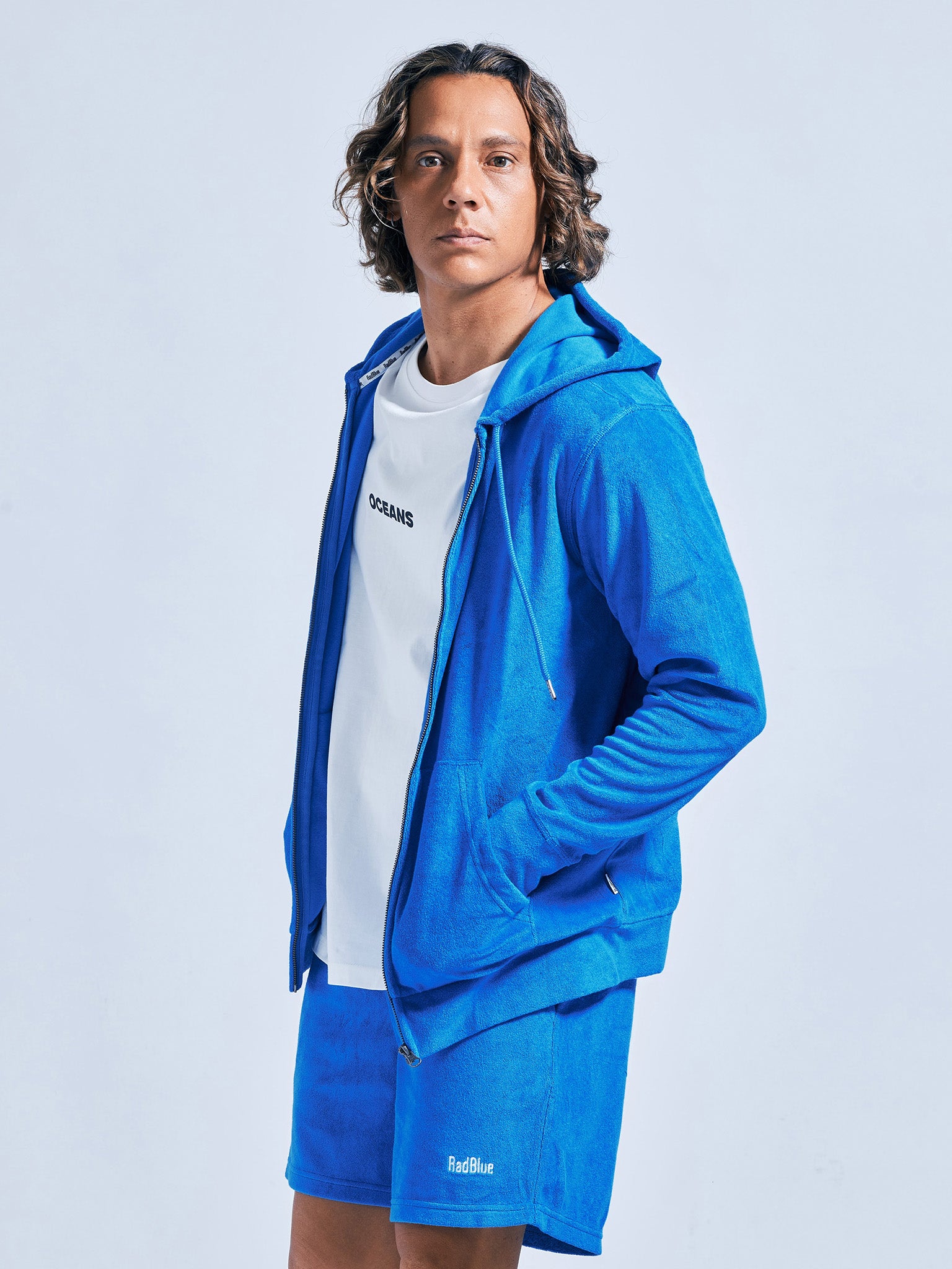 プレミアムパイル ジップパーカー