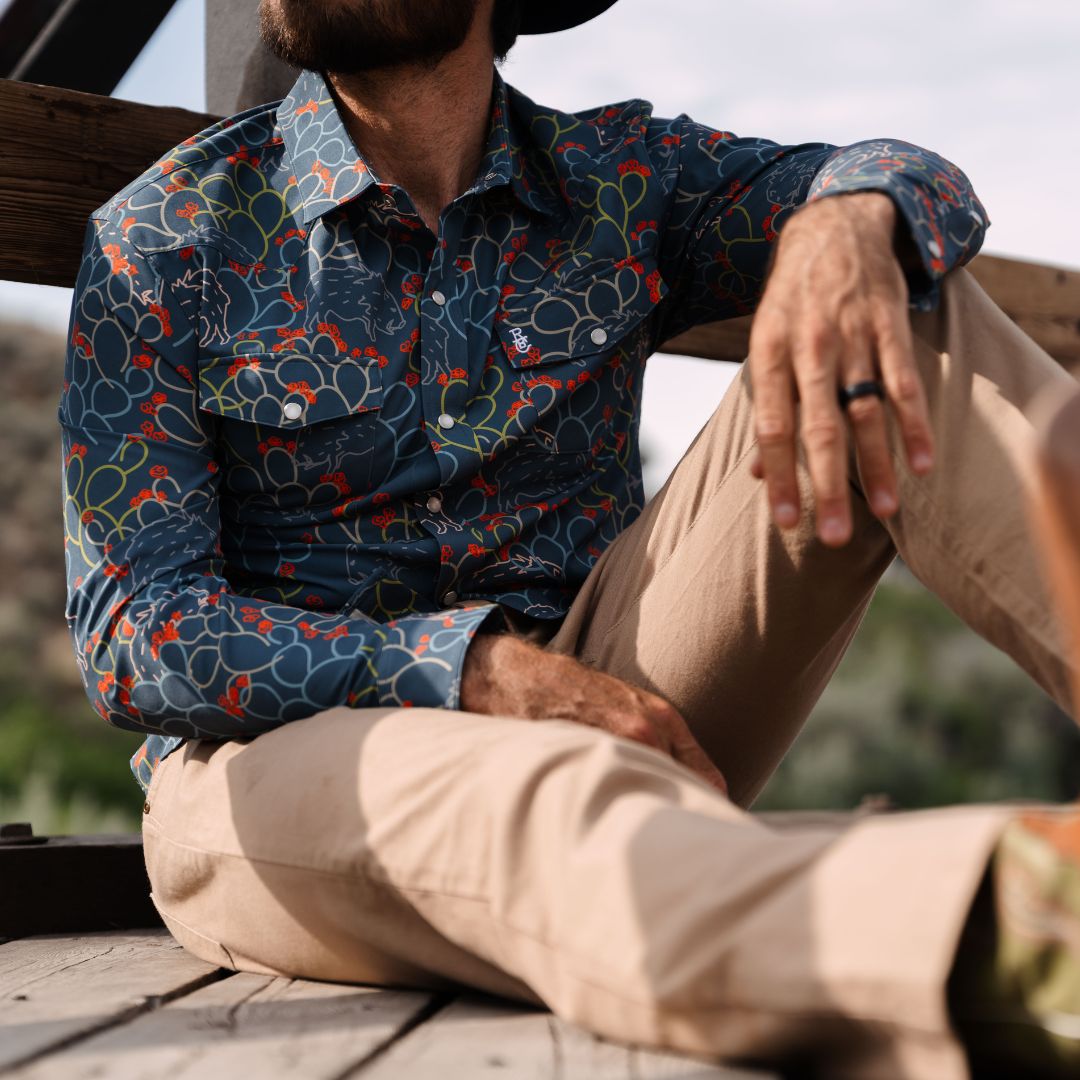 Javelina Paradise Western Pearl Snap Shirt – Raised by Coyotes