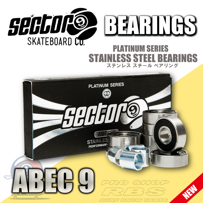 セクター9 SECTOR9 ベアリング PLATINUM BEARINGS ABEC9 日本正規品RBS