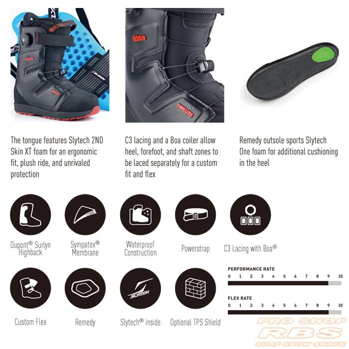 17-18 NEW モデル DEELUXE ディーラックス VICIOUS ビシャス BLACK