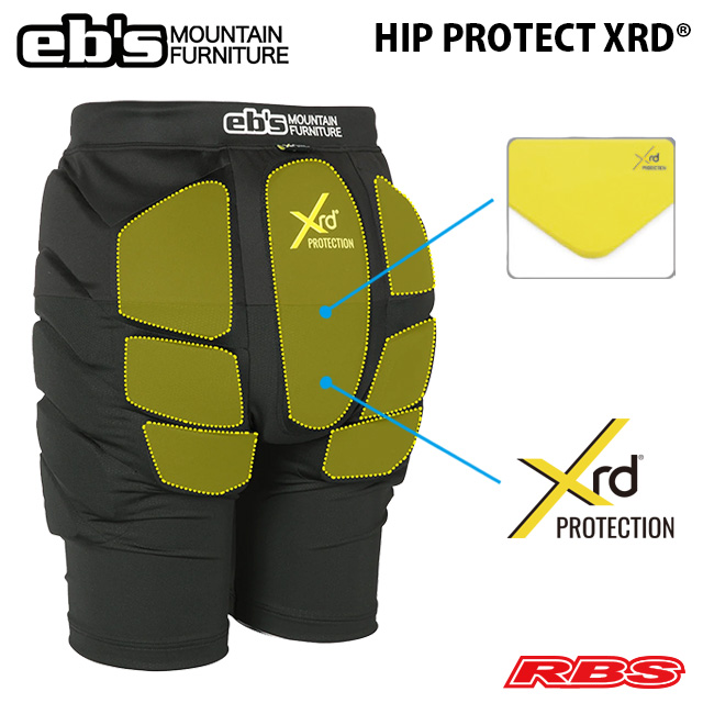 eb's HIP PROTECT XRD® エビス ヒップ プロテクト ポロン BLACK