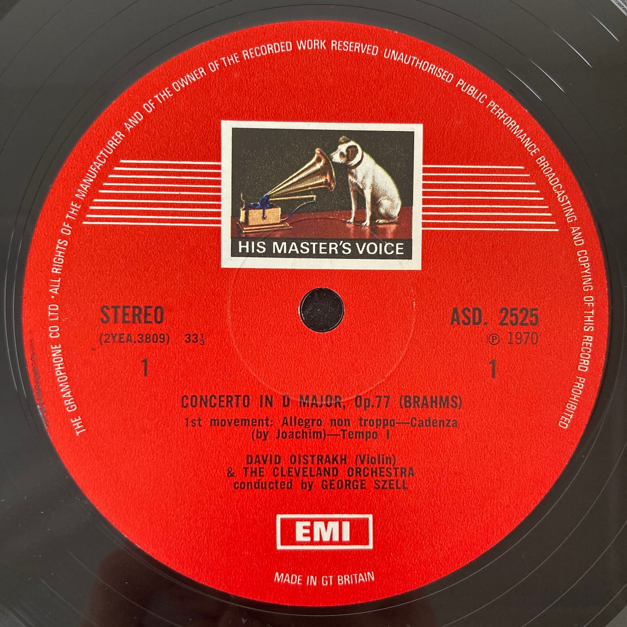 LP/ オイストラフ、ロストロポーヴィチ、セル / ブラームス