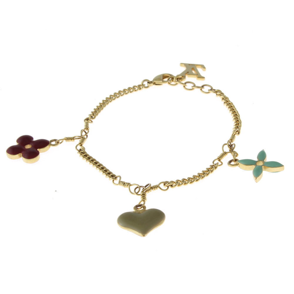 中古】 ルイ・ヴィトン LOUIS VUITTON ブレスレット 花 フラワー