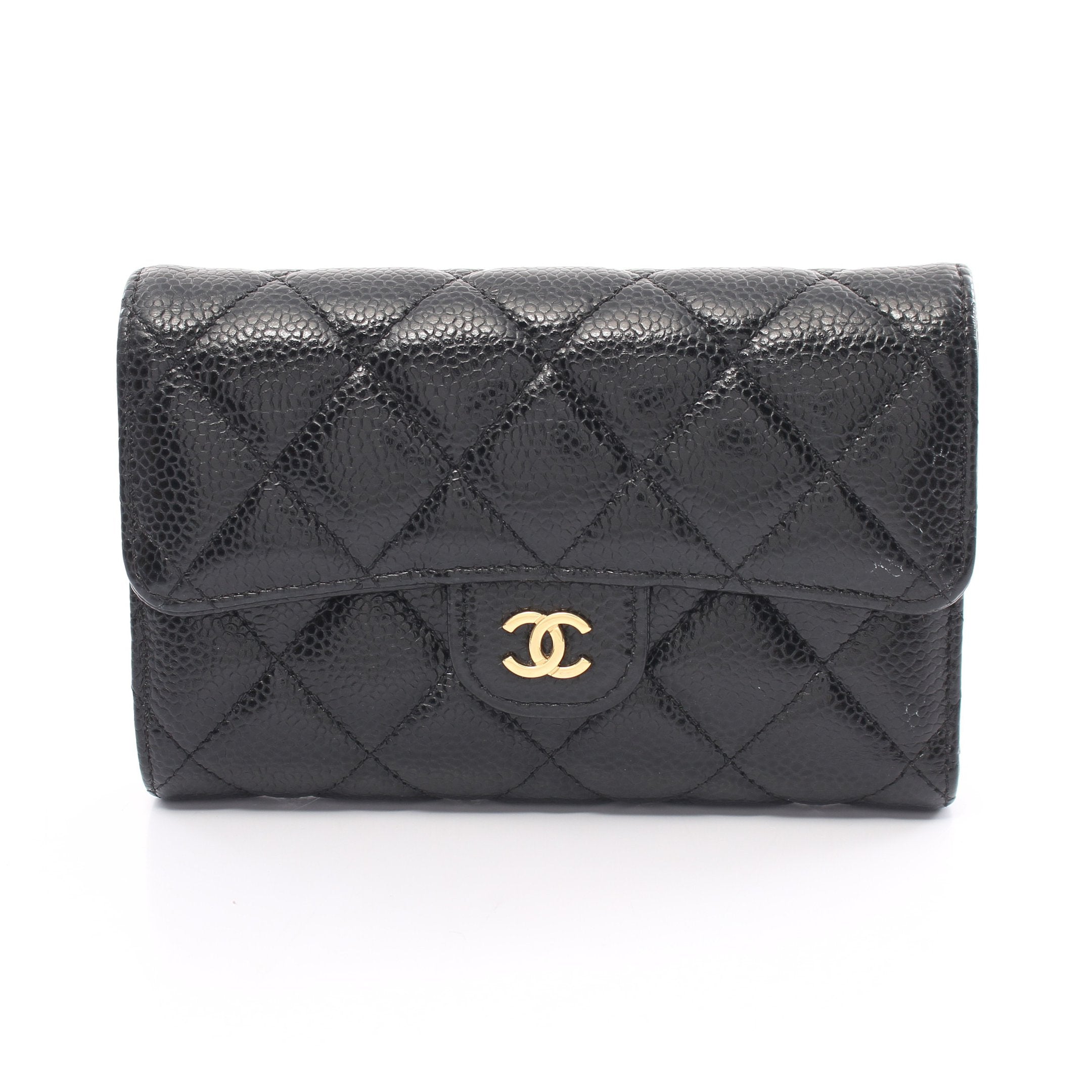 マトラッセ ミディアム クラシック フラップ ウォレット 三つ折り財布