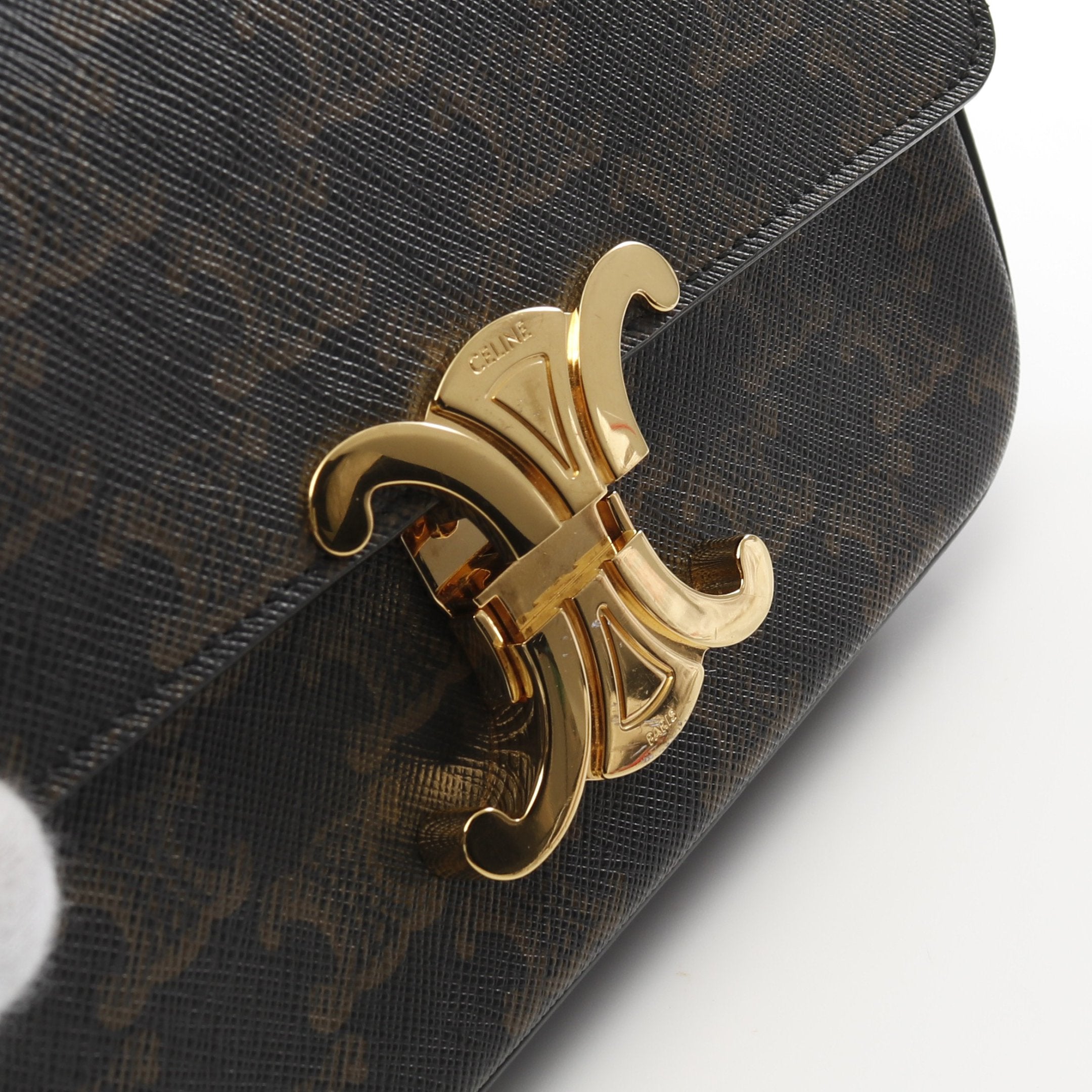 クロード トリオンフ ワンショルダーバッグ PVC レザー ブラック