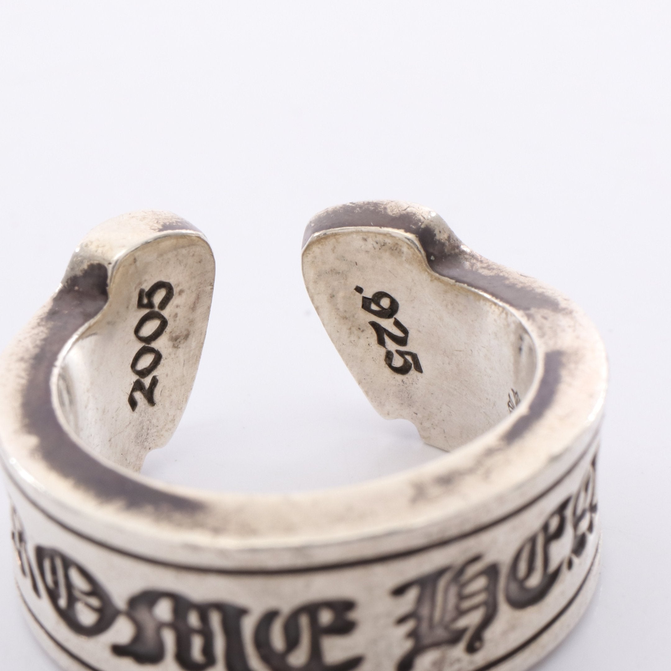 ラージ スクロールラベル リング 指輪 SV925 シルバー クロムハーツ