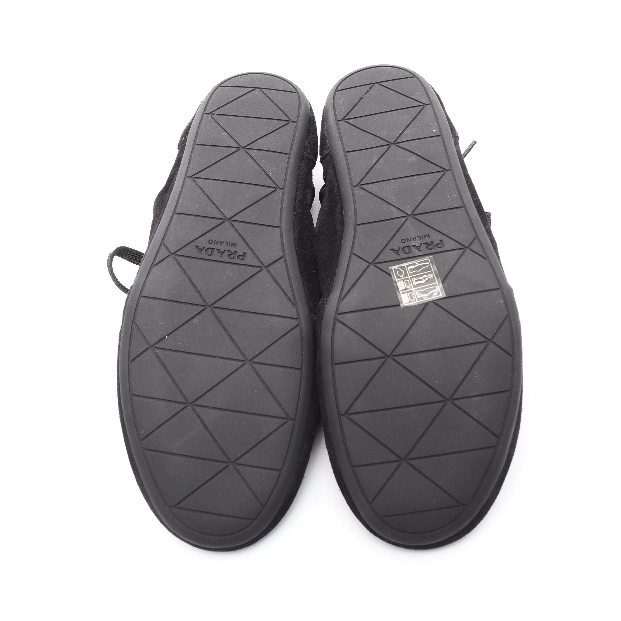 Re-Nylon コラプス スニーカー ナイロン スエード ブラック プラダ – RECLO