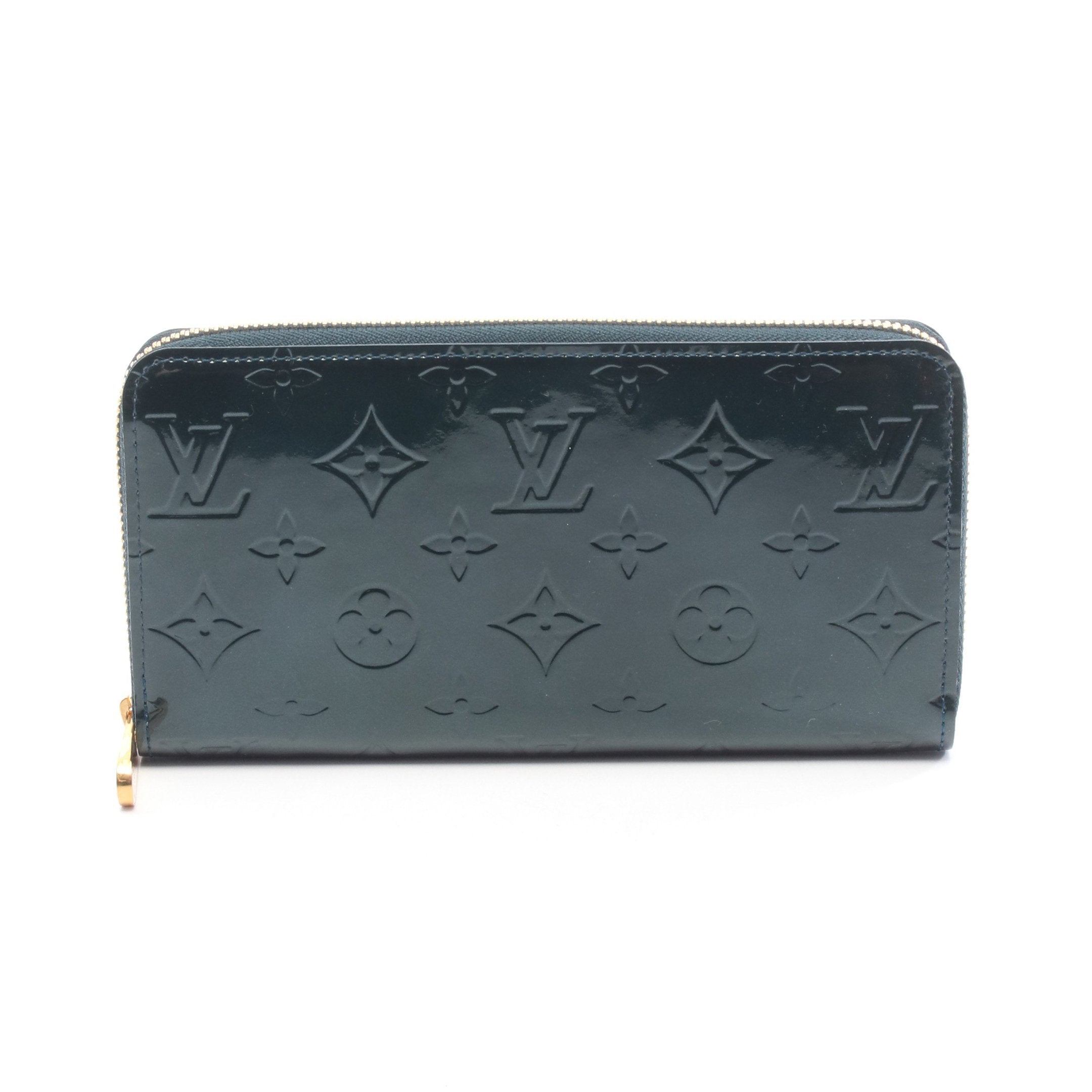 ジッピーウォレット モノグラムヴェルニ ブルーニュイ ラウンド