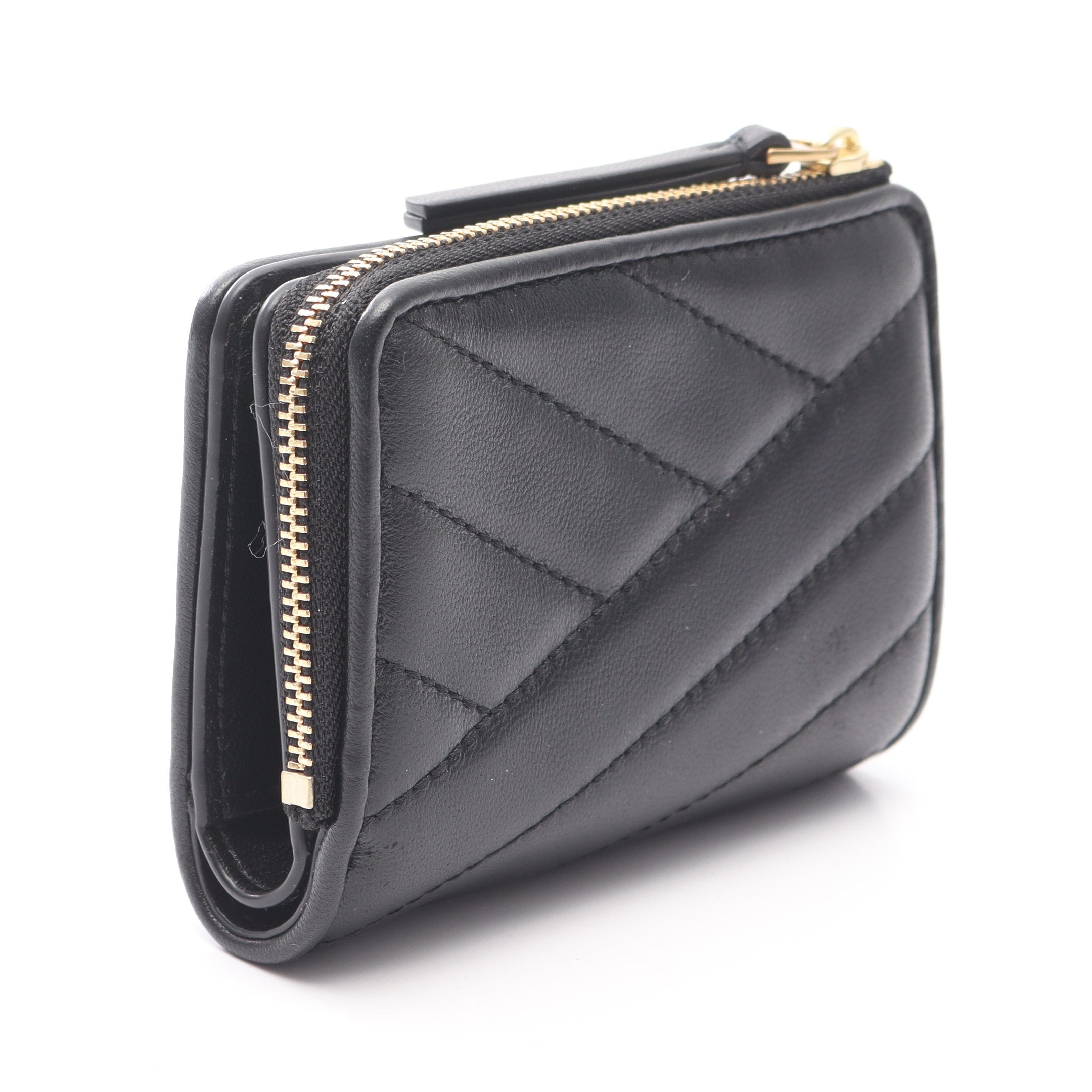 KIRA キラ 二つ折り財布 レザー ブラック トリーバーチ – RECLO